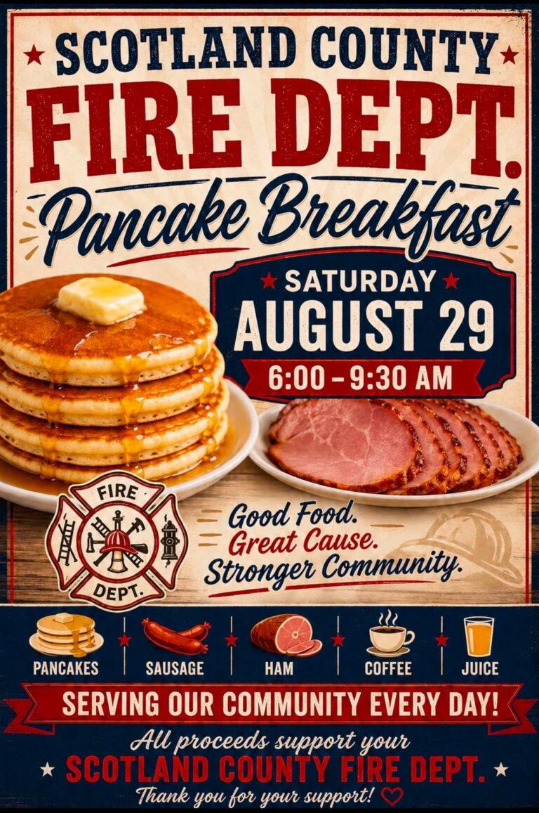 Scotland County Fire Pancake Breakfast